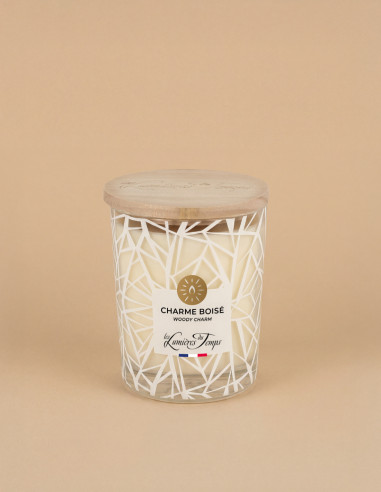 Couvercle en bois plat (pour bougie 180 g)