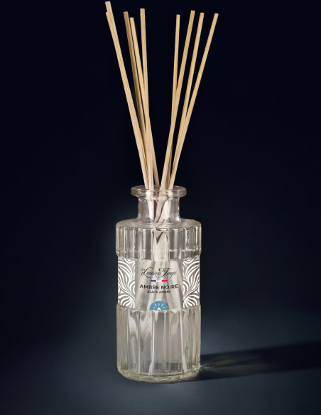Diffuseur de Parfum 200 ml Ambre Noire ; un univers envoûtant avec une expérience olfactive mystérieuse et vibrante.