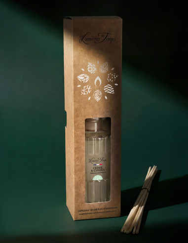 Diffuseur de Parfum 200 ml Cèdre et Cyprès ; parfums de Grasse
