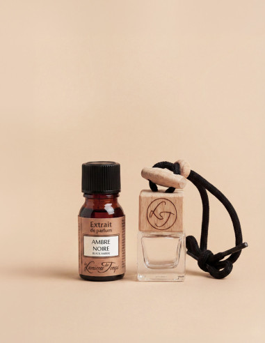 Diffuseur à suspendre 15 ml Ambre noire adapté pour les voitures