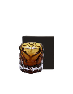 Bougie collection Onyx de couleur Ambrée 245 g parfum Terracotta mèche en coton