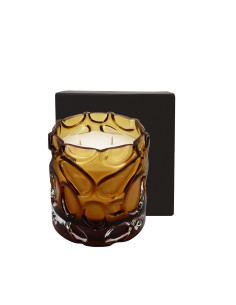 Grosse Bougie parfumée. Collection Onyx. Bougie Ambrée 1,1 kg Terracotta