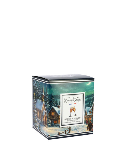 Bougie Villages Enchantés 90 g Champagne Rosé
