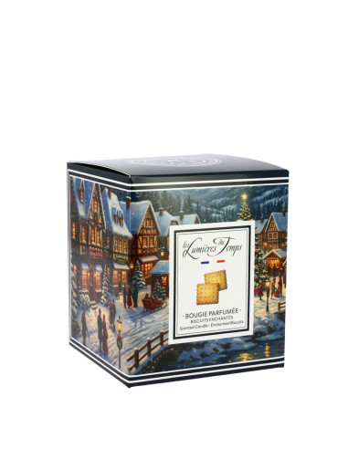 Bougie Villages Enchantés 180 g Biscuits Enchantés nouvelle collection de noël