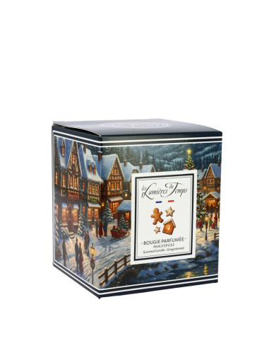 Bougie Villages Enchantés 180 g Pain d'Épices avec sa boîte