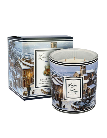 Bougie Thé au Coin du Feu 350 g – Villages Enchantés