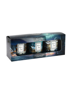 coffret cadeau de 3 bougies parfumées de Noël.