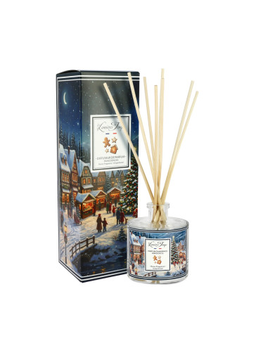 Diffuseur de parfum 100 ml parfum Pain d'Épices de la collection de Noël Villages Enchantés.