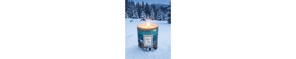 Bougie de Noël artisanale parfumée : cadeau et décoration
